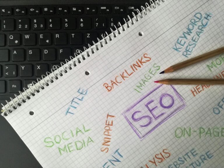 On-page SEO strategy dashboard showing optimized content, meta tags, and structure for better ranking and brand authority.
